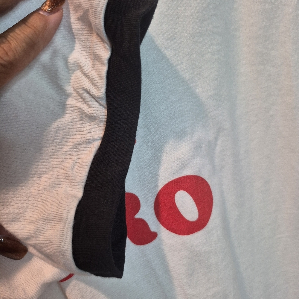 Adult Napoleon Dynamite 'Vote for Pedro' White T-Shirt Costume HalloweenCosplay - Picture 3 of 4